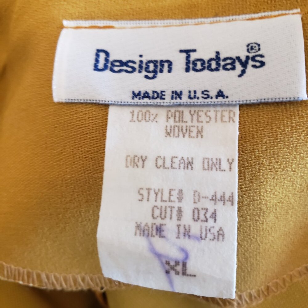 Design Todays Vintage Long Jacket One Tone 3 pc Suit w/Faux Fur Collar, Size XL - Picture 12 of 15